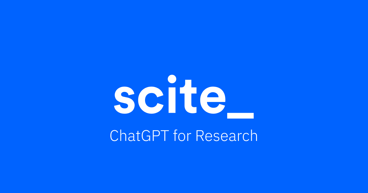 Scite - ChatGPT for Research
